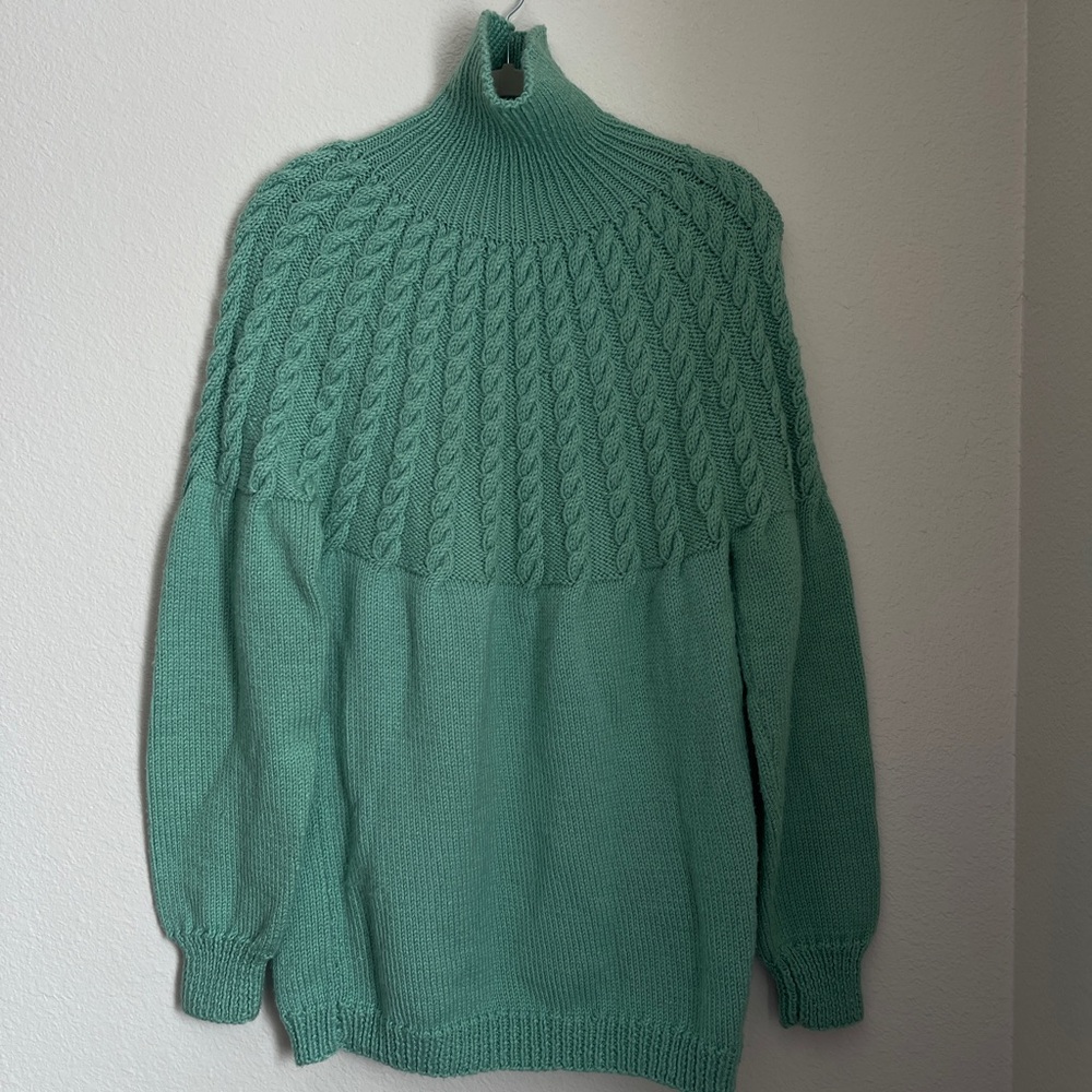 Handmade Cowl Neck Sweater/Sweater Dress